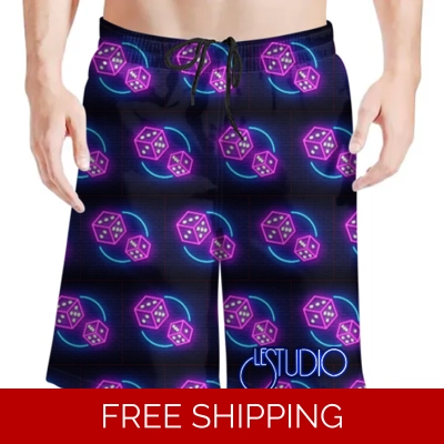 Le Studio Roll the Bones Beach Shorts